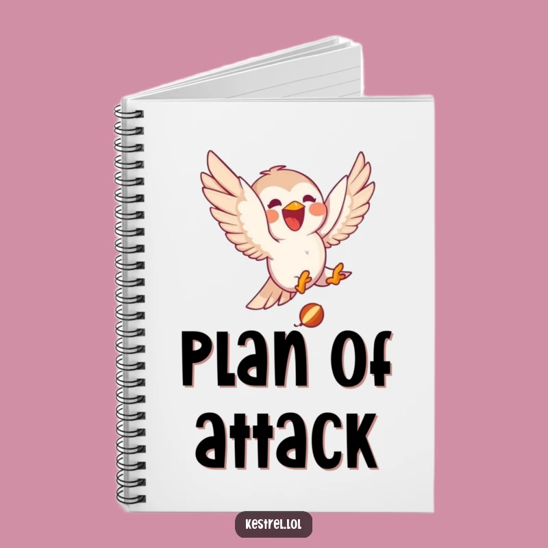 Funny Kestrel Notebook - Joyful Dive Journal Gift