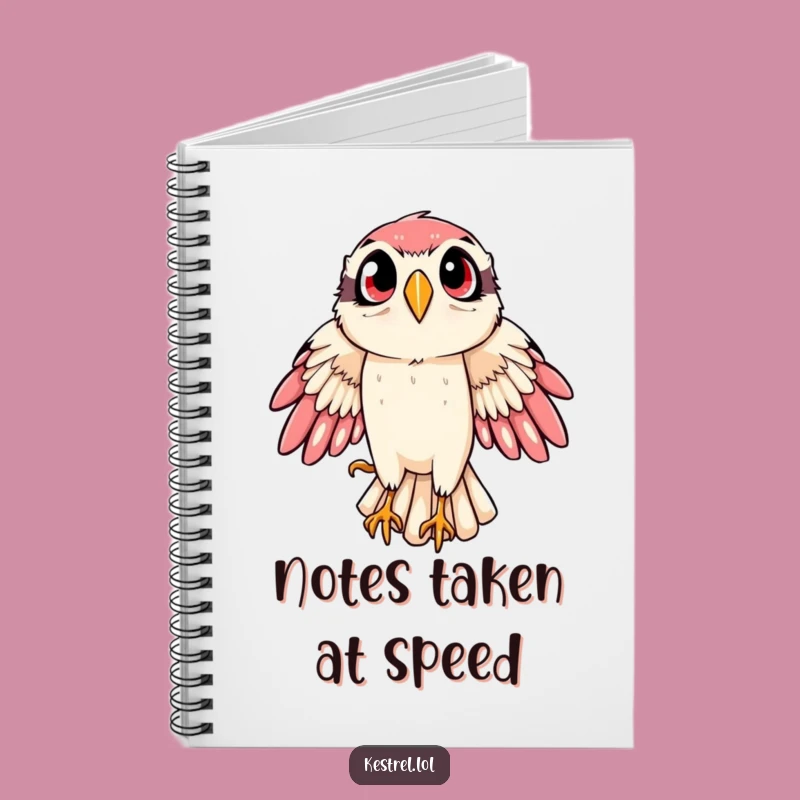 Funny Kestrel Notebook: Swooping Action Journal, Humorous Gift for Note-Takers