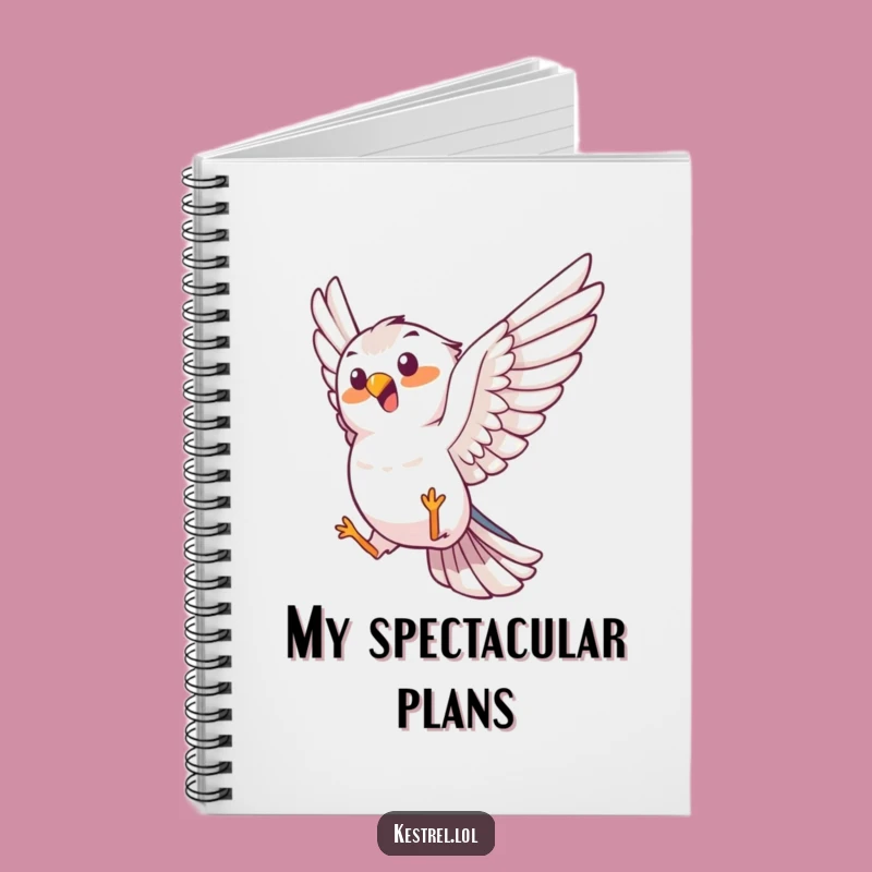 Funny Kestrel Trick Notebook - Journaling with a Joyful Acrobat