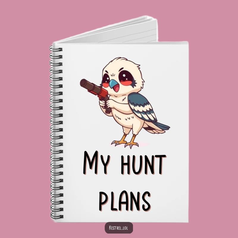 Funny Kestrel Hunting Notebook - Capture Focused Delightful Ideas!