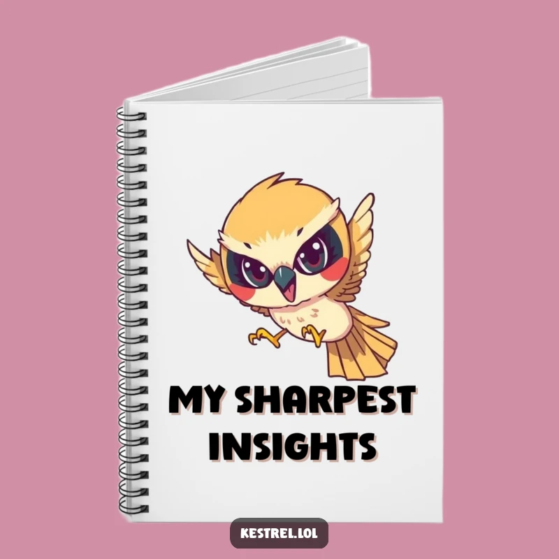 Funny Kestrel Strategy Journal - Focused Intensity Dive Notebook Gift