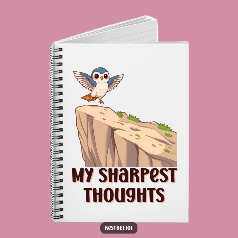 Funny Focused Kestrel Notebook: Graceful Notes, Precision Writing