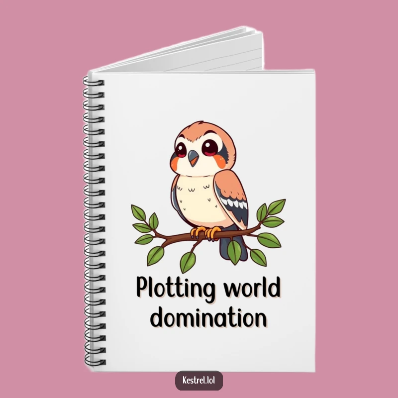 Funny Happy Kestrel Notebook: Jot Down Observations with Birdy Charm