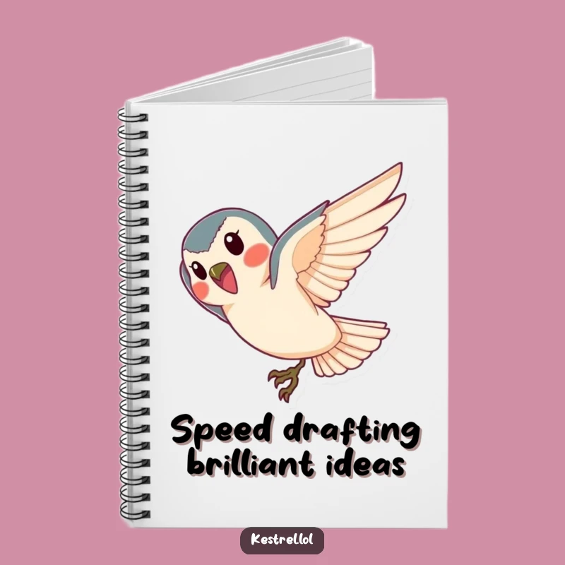Funny Kestrel Notebook: Jot Down Energetic Ideas, Gift for Doers