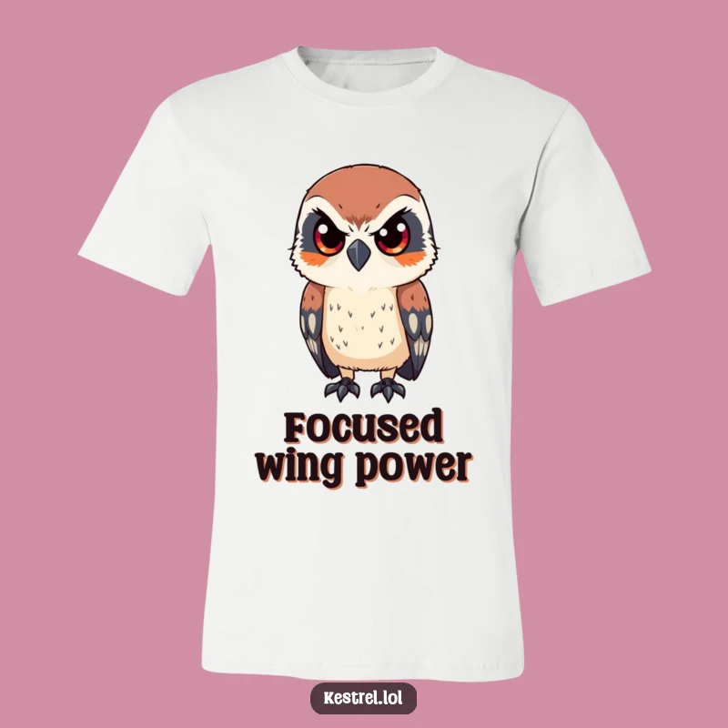 Funny Kestrel T-Shirt: Sharp Focus Graphic Tee for Bird Enthusiasts