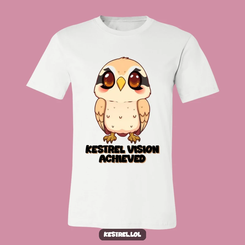 Funny Kestrel Watching T-Shirt - Focused Character Tee for Perceptive Souls