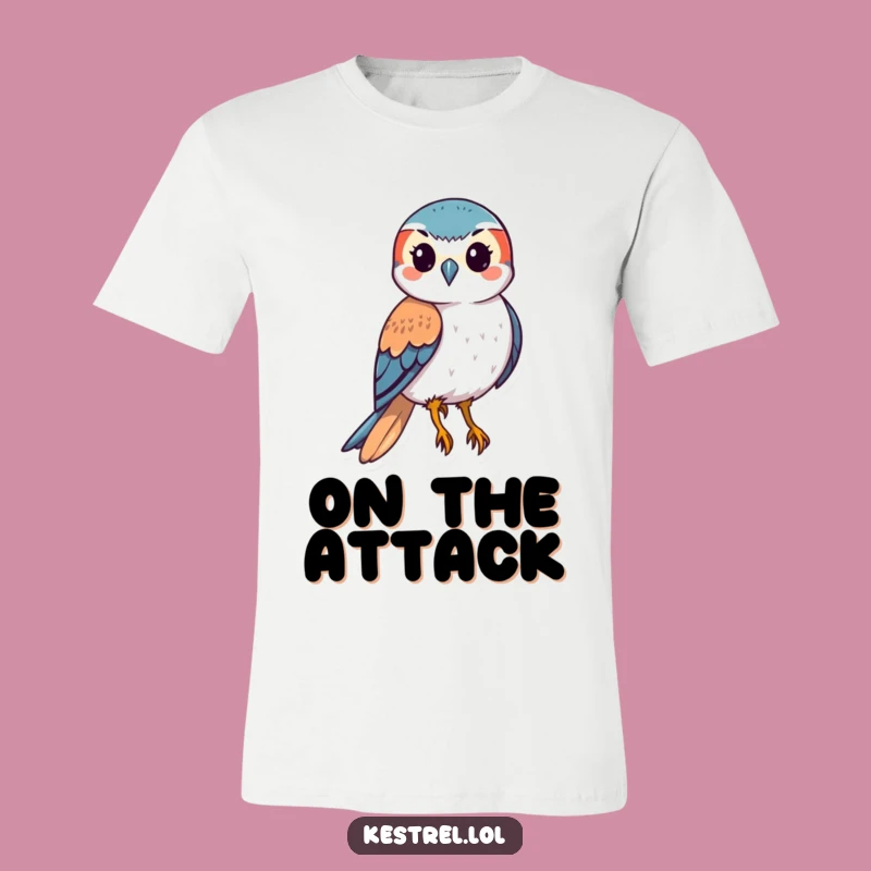 Funny Kestrel T-Shirt: Swooping Bird Action Apparel, Thrilling Gift Idea