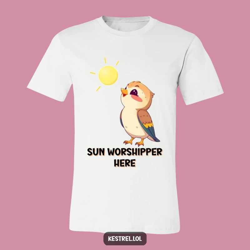 Funny Kestrel T-Shirt: Sunny Delight Bird Lover Gift