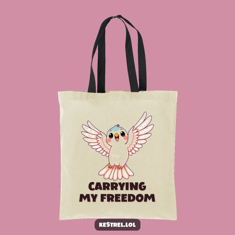 Funny Kestrel Soaring Tote Bag - Carry Your Joy in Style Gift