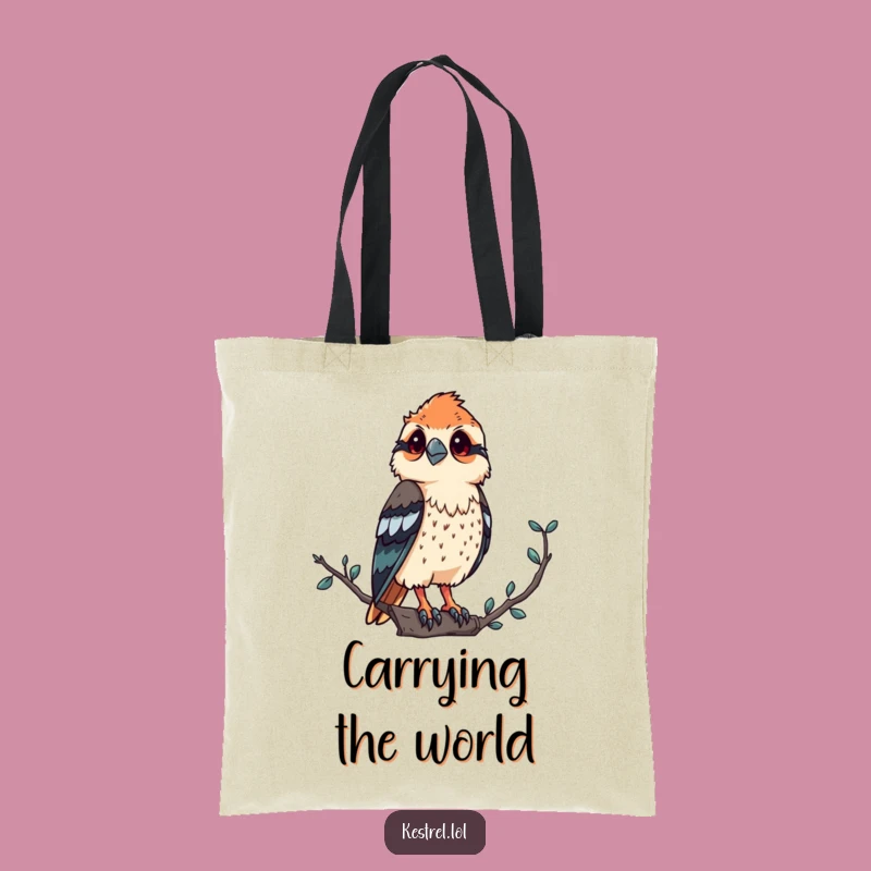 Funny Kestrel Tote Bag: Proud Observer's Stylish and Humorous Carry-All