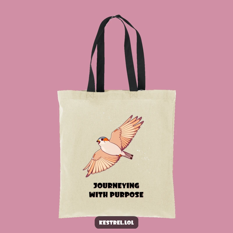 Funny Kestrel Tote Bag: Soaring Carryall, Inspiring Gift
