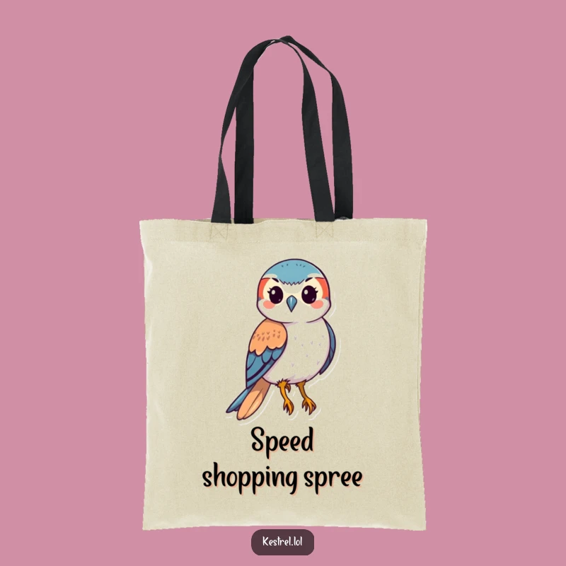Funny Kestrel Tote Bag: Swooping Bird Action Carry-All, Thrilling Gift