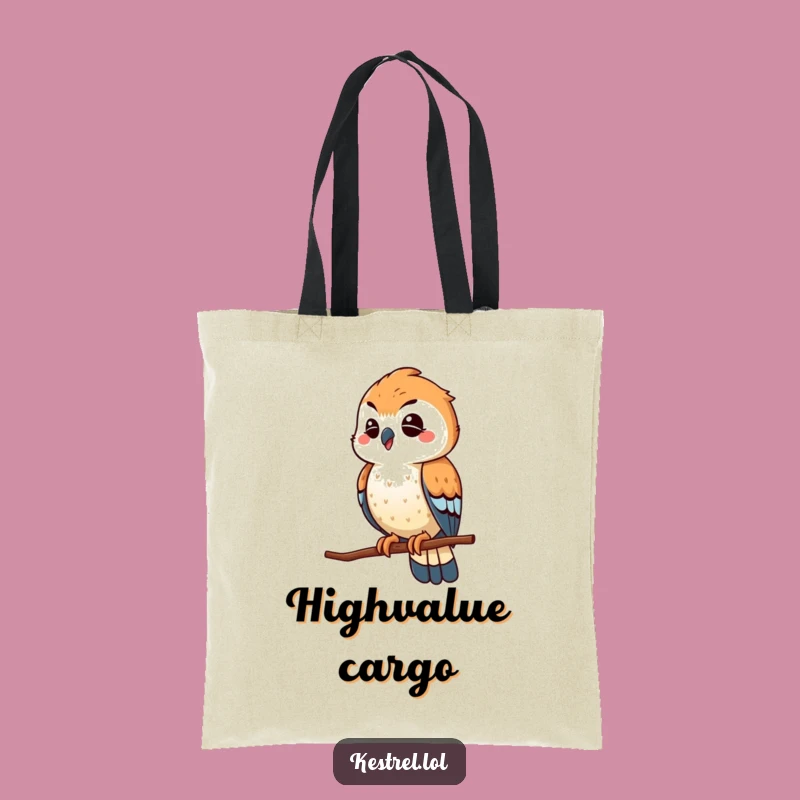 Funny Winking Kestrel Tote Bag: Playful Scout's Essential Carry-All